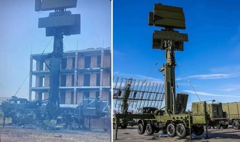 Hệ thống radar 48Ya6-K1 tối tân của Nga ở Kherson (phải) bị phá hủy bởi loại vũ khí bí mật (trái) (Ảnh: LTN). Hệ thống radar 48Ya6-K1 tối tân của Nga ở Kherson (phải) bị phá hủy bởi loại vũ khí bí mật (trái) (Ảnh: LTN).