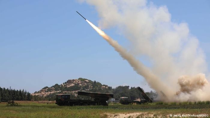 Quân đội Trung Quốc diễn tập bắn đạn thật gây áp lực với Đài Loan sau chuyến thăm của bà Pelosi (Ảnh: Xinhua). Quân đội Trung Quốc diễn tập bắn đạn thật gây áp lực với Đài Loan sau chuyến thăm của bà Pelosi (Ảnh: Xinhua).