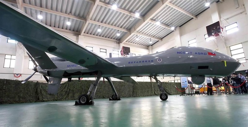 UAV cỡ lớn Tengyun (Đằng Vân) được trưng bày (Ảnh: Chinatimes). UAV cỡ lớn Tengyun (Đằng Vân) được trưng bày (Ảnh: Chinatimes).