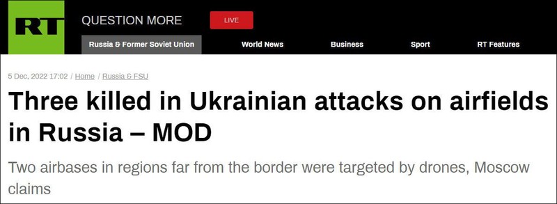 Russia Today đưa tin về vụ việc.