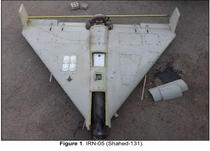 Máy bay không người lái Shahed-131 bị rơi ở Ukraine (Ảnh: Newtalk).
