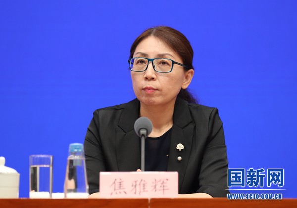 Bà Tiêu Nhã Huy, Vụ trưởng Y chính, Ủy ban Y tế và Sức khỏe Trung Quốc. (Ảnh: Scio).