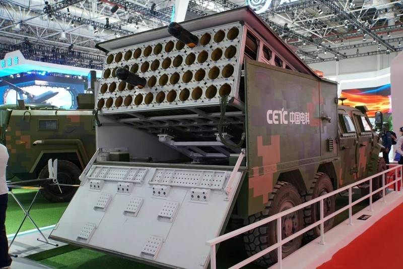 Thiết bị phóng loạt UAV của một công ty Trung Quốc (Ảnh: Sohu). Thiết bị phóng loạt UAV của một công ty Trung Quốc (Ảnh: Sohu).