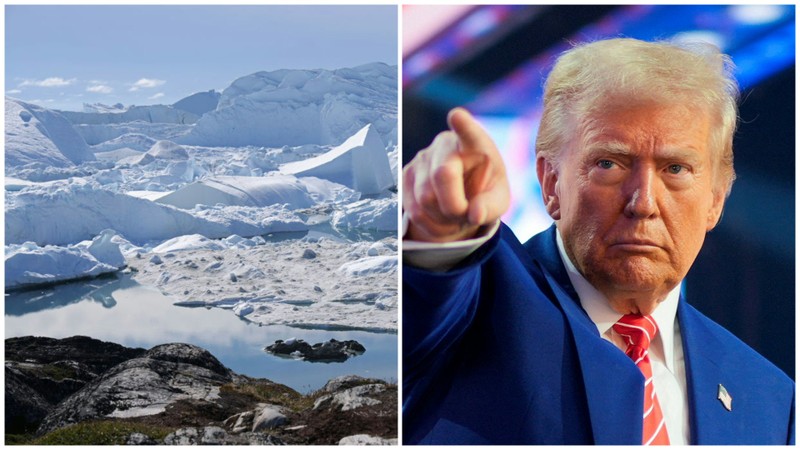 Tổng thống Trump nhiều lần tuyên bố Mỹ sẽ thôn tính Greenland bằng mọi cách. Ảnh: Hk01.
