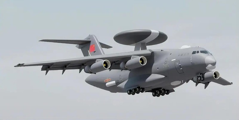 Máy bay cảnh báo sớm KJ-3000 Trung Quốc đang bay thử nghiệm. Ảnh: Sohu.