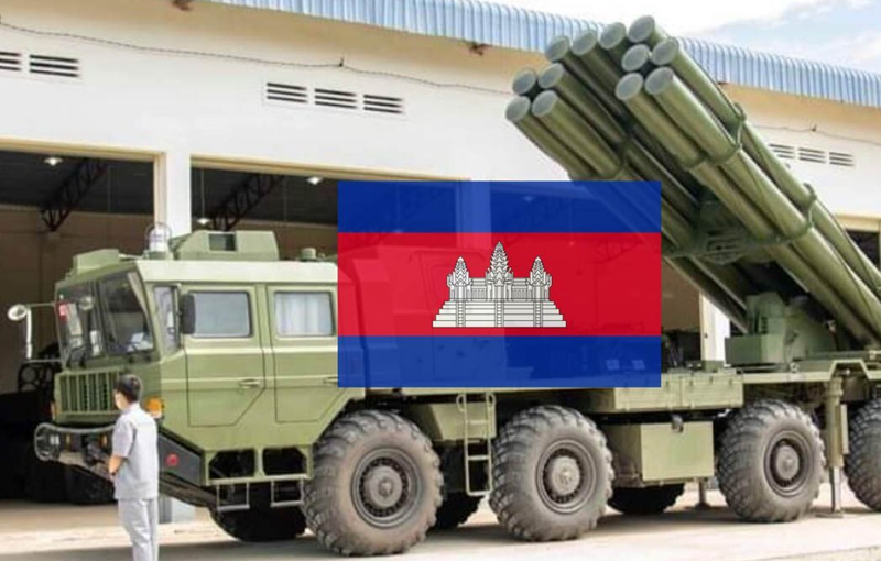 Một dàn phóng AR-2/PHL-03 của Quân đội Campuchia. Ảnh: ETtoday.