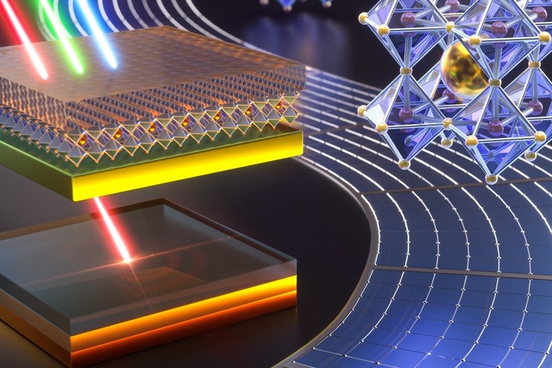 Sơ đồ cấu trúc của pin mặt trời song song perovskite - silicon. Ảnh pv-magazine