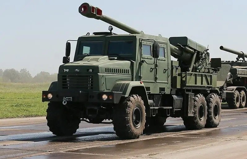 Pháo tự hành Bohdana 155 mm do Ukraine sản xuất. Ảnh Military Leak.