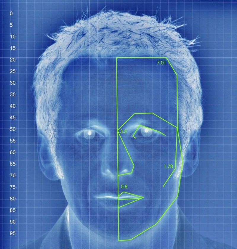 Hình ảnh mô phỏng phân tích nhận dạng khuôn mặt bằng máy tính. Ảnh Getty Images