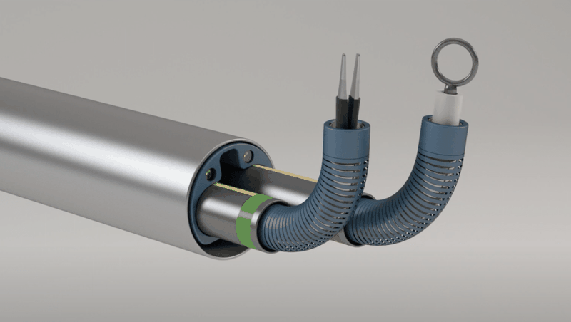 Minh họa hệ thống nội soi và hai cánh tay robot của nó. Ảnh NoCamels Minh họa hệ thống nội soi và hai cánh tay robot của nó. Ảnh NoCamels