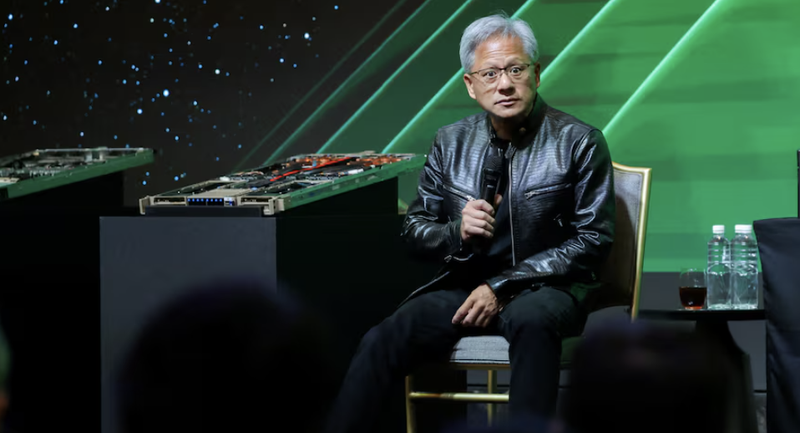 Giám đốc điều hành Nvidia Jensen Huang tham dự một sự kiện tại diễn đàn COMPUTEX ở Đài Bắc, Đài Loan. Ảnh: Reuters.