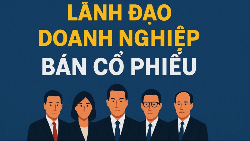 Làn sóng lãnh đạo doanh nghiệp ồ ạt bán cổ phiếu. Ảnh minh họa