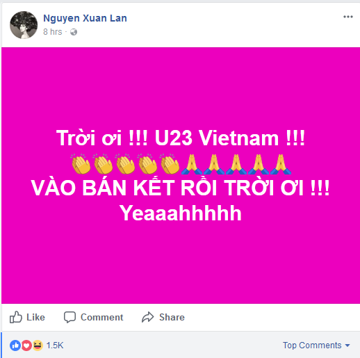 Đoạn status của người mẫu - nhà thiết kế Xuân Lan