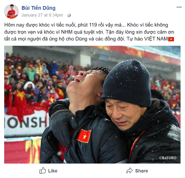 Hậu vệ Bùi Tiến Dũng