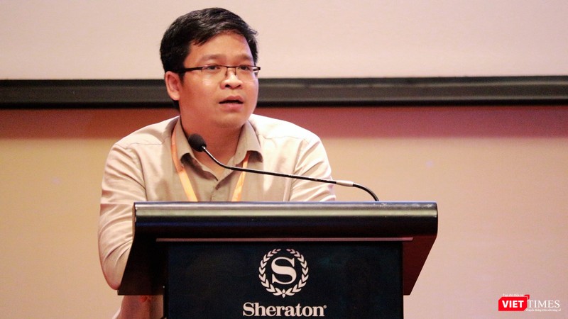 
PGĐ Trung tâm Giải pháp Cloud Viettel IDC Đồng Sỹ Cường  phát biểu trong khuôn khổ sự kiện Internet Day 2018
