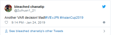 Tài khoản bleached chanatip: Thêm một quyết định nhờ VAR nữa! Điên rồ.