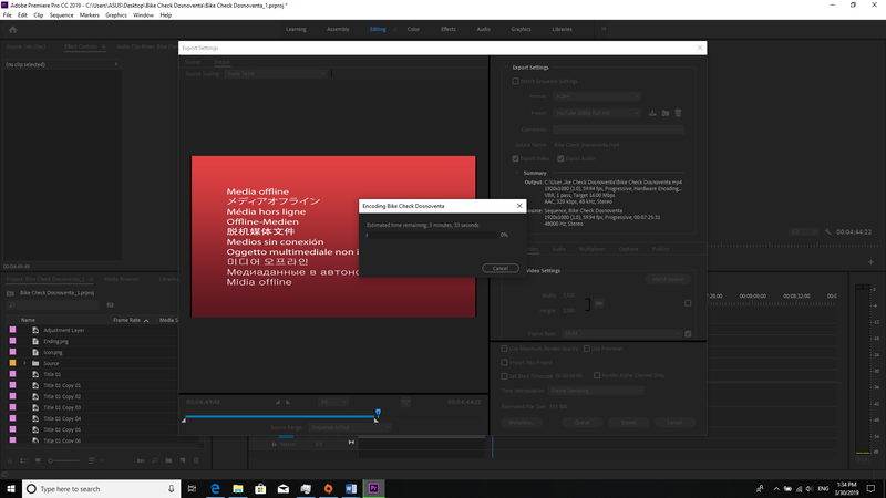 Thử nghiệm dựng phim bằng Premiere trên GX701GX. Thử nghiệm dựng phim bằng Premiere trên GX701GX.