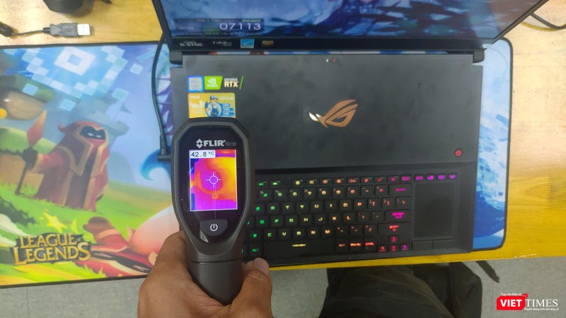 Nhiệt độ của máy khi hoạt động ở chế độ Balance. Nhiệt độ của máy khi hoạt động ở chế độ Balance.