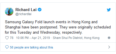 Tổng biên tập trang Engaget Trung Quốc đã xác nhận thông tin nói trên. Ảnh Twitter