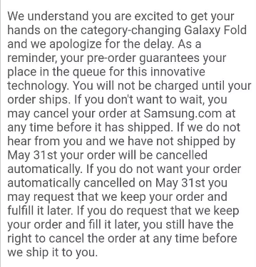 Toàn bộ đơn đặt hàng Galaxy Fold đứng trước nguy cơ bị hủy ảnh 3