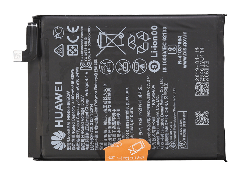 Pin Lithium-ion của Amperex Technology - Hồng Kông (8 USD): Một viên pin có thể sạc nhiều lần nhờ các phân tử Lithium-ion di chuyển qua lại giữa các điện cực âm dương. Pin Lithium-ion hiện được sử dụng rộng rãi trên smartphone nhờ tuổi thọ tương đối dài.