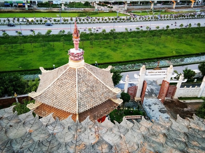 Ảnh sau khi hậu kỳ bằng chế độ tích hợp sẵn.