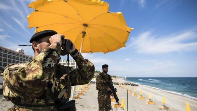 Hội nghị thượng đỉnh G7 khai mạc, Taormina thành “pháo đài thép“ ảnh 1