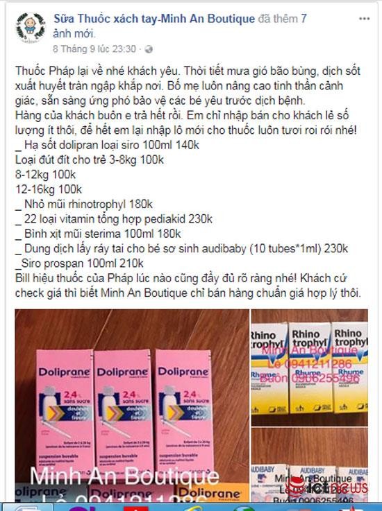 Thuốc chữa bệnh, thực phẩm chức năng trôi nổi bán tràn lan trên Facebook ảnh 6