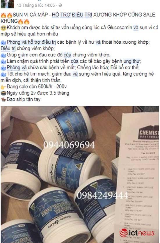 Thuốc chữa bệnh, thực phẩm chức năng trôi nổi bán tràn lan trên Facebook ảnh 2