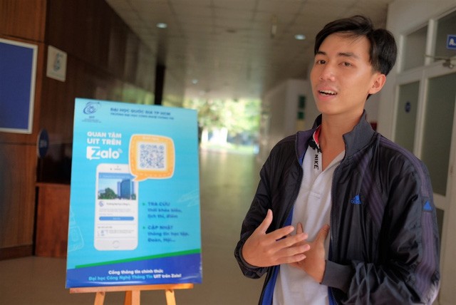 Sinh viên ĐH CNTT thích thú nhận điểm thi và lịch học trên Zalo - Ảnh 2.
