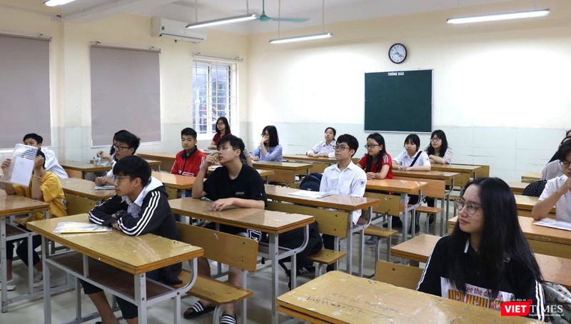 Thí sinh dự thi (ảnh: Minh Thúy)