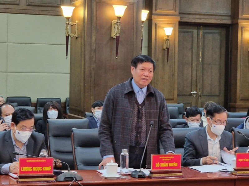 Thứ trưởng Bộ Y tế Đỗ Xuân Tuyên – Phó Ban Chỉ đạo Quốc gia phòng , chống dịch COVID-19 tại Hải Phòng sáng nay 30/1