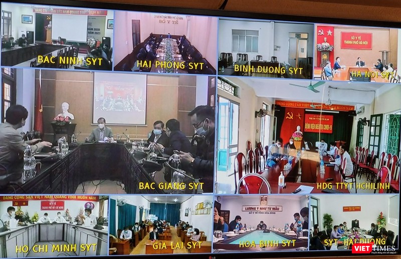 Cuộc họp trực tuyến giữa Bộ Y tế và các địa phương