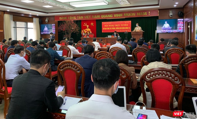 Hội nghị trực tuyến về chỉ đạo công tác phòng, chống dịch COVID-19 tại Hải Dương vừa diễn ra chiều nay (14/2).