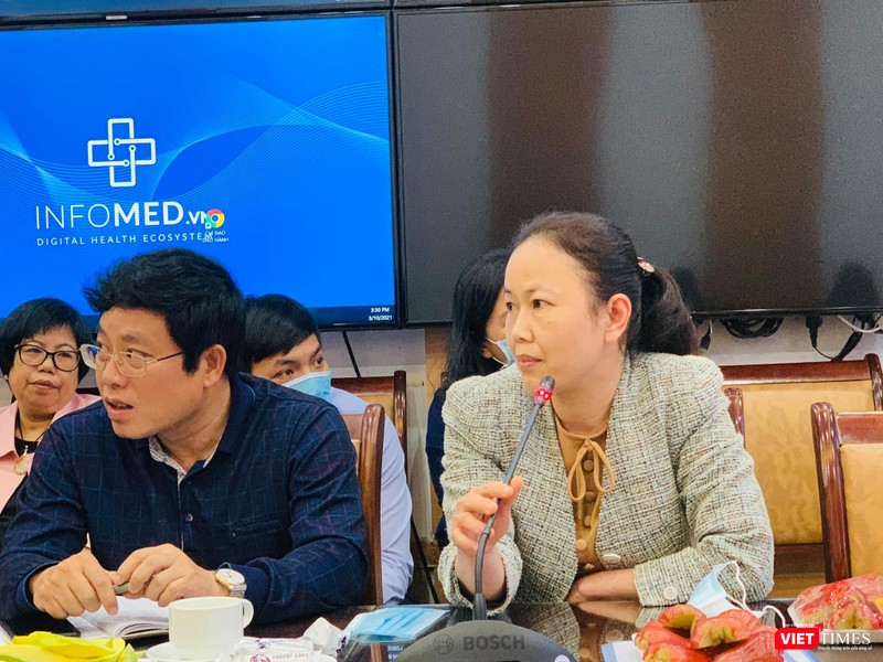 Đại diện Bệnh viện Nhi Trung ương trao đổi ý kiến