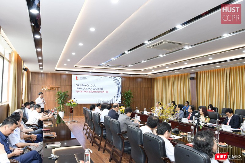 Ký kết hợp tác trong ứng dụng chuyển đổi số và hợp tác toàn diện về KH&amp;CN sức khỏe giữa Trường ĐHYHN và ĐHBKHN
