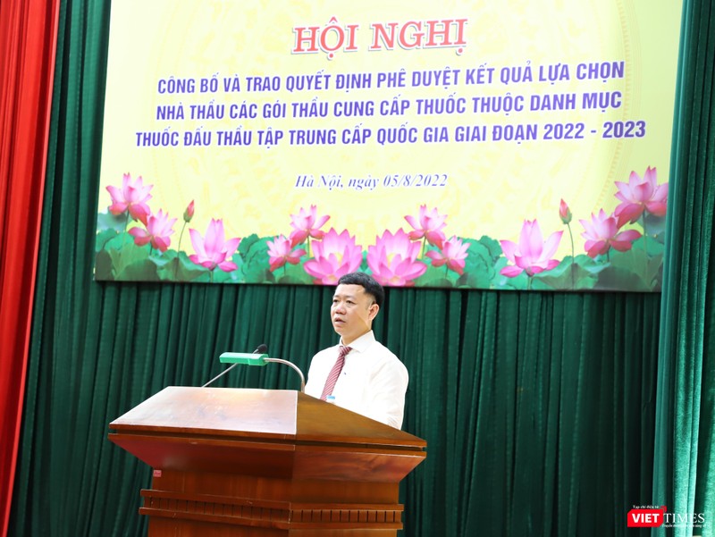 Ông Lê Thanh Dũng – Giám đốc Trung tâm Mua sắm tập trung thuốc Quốc gia Bộ Y tế – thông báo kết quả trúng thầu thuốc Ông Lê Thanh Dũng – Giám đốc Trung tâm Mua sắm tập trung thuốc Quốc gia Bộ Y tế – thông báo kết quả trúng thầu thuốc