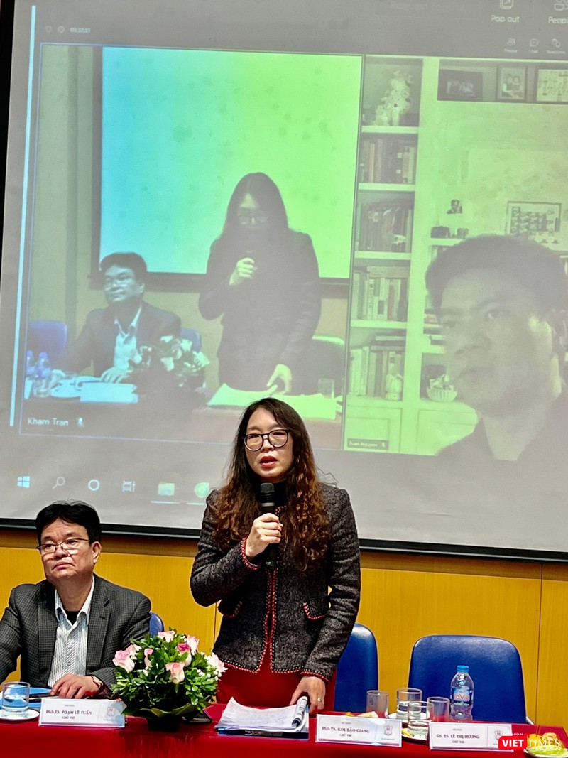 PGS.TS. Kim Bảo Giang - Phó Viện trưởng Viện Đào tạo Y học dự phòng và Y tế công cộng - cho biết sẽ tiếp tục hoàn thiện dự án để phục vụ việc hoạch định chính sách về SSTT