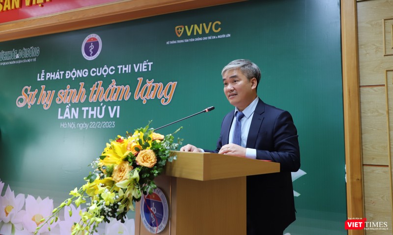 Ông Trần Tuấn Linh - Tổng Biên tập Báo Sức khỏe &amp; Đời sống, Trưởng Ban tổ chức - giới thiệu về cuộc thi