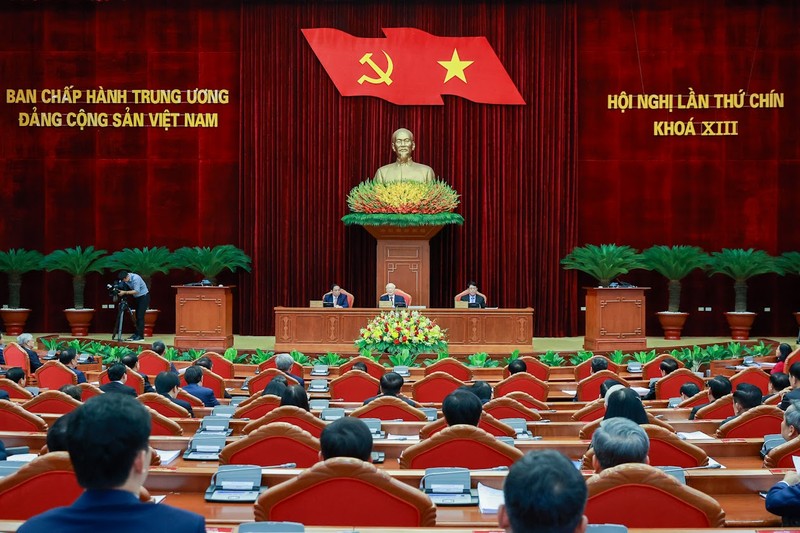 Tổng Bí thư Nguyễn Phú Trọng chủ trì, Thủ tướng Phạm Minh Chính điều hành Phiên bế mạc hội nghị lần thứ 9 Ban Chấp hành Trung ương Đảng khóa XIII.