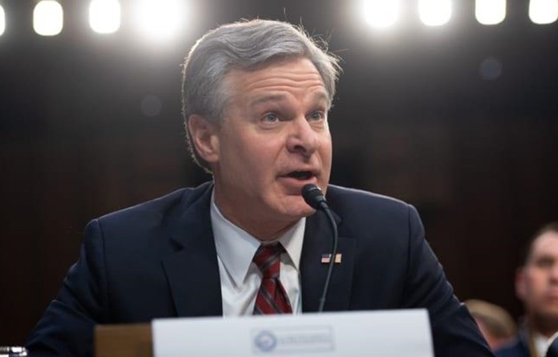Giám đốc Cục Điều tra Liên bang Mỹ (FBI) Christopher Wray. (Nguồn: Getty Images)