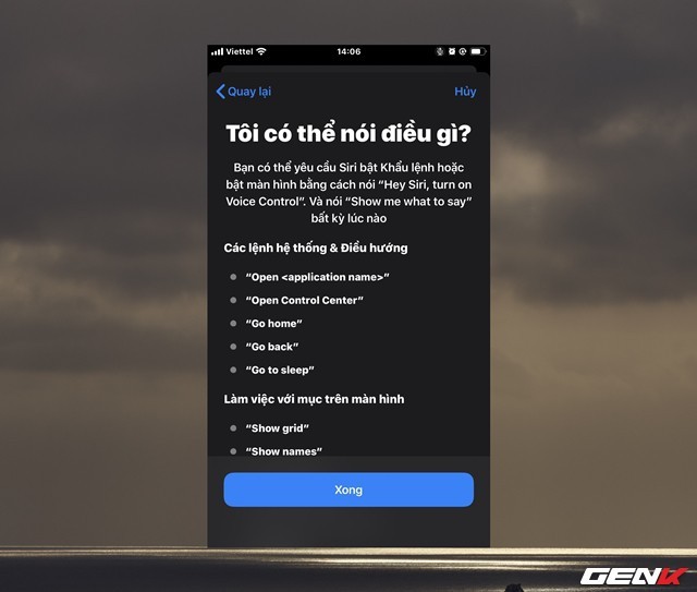 iOS 13: Cách kích hoạt và sử dụng tính năng điều khiển bằng giọng nói - Ảnh 7.