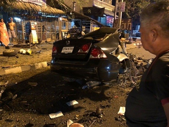 Chiếc xe trở thành đống sắt vụn sau vụ va chạm. Nguồn: Tdaily. Chiếc xe trở thành đống sắt vụn sau vụ va chạm. Nguồn: Tdaily.