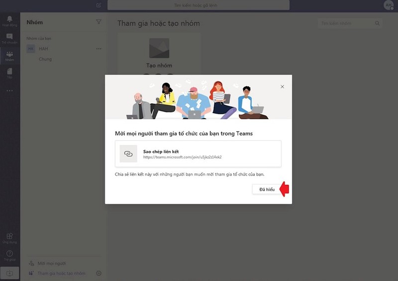 Ứng dụng Teams có thể được sử dụng ngay trên trình duyệt web, đó là một trong những điều thuận lợi dù Teams có cả bản phần mềm PC lẫn app điện thoại. Ban đầu ứng dụng có thể hiển thị một số màn hình hướng dẫn.