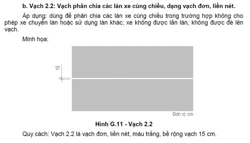 Vạch đơn nét liền