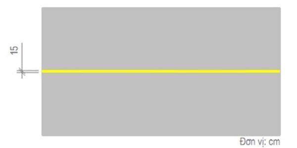 Vạch màu vàng nét liền