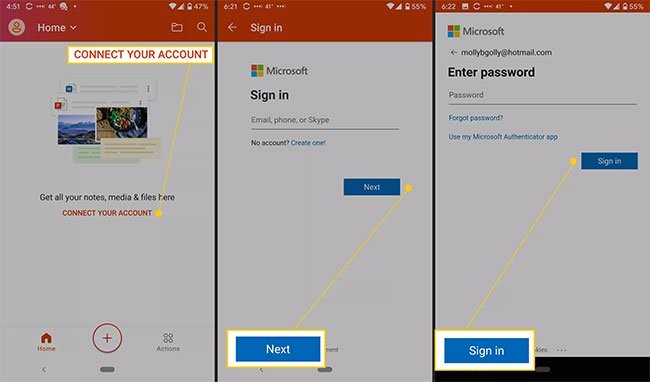 Cách thiết lập Microsoft Office cho Android