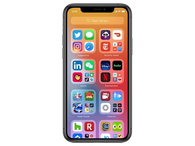 Các apps được sắp xếp theo chủ đề riêng