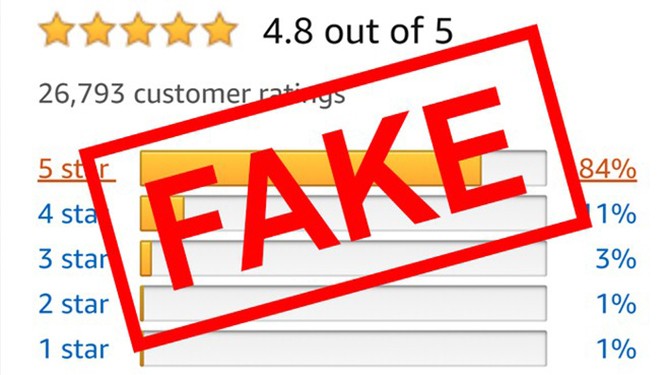 Người dùng cần chú ý đến các đánh giá giả mạo trước khi mua hàng trên Amazon. Ảnh: CNBC. Người dùng cần chú ý đến các đánh giá giả mạo trước khi mua hàng trên Amazon. Ảnh: CNBC.
