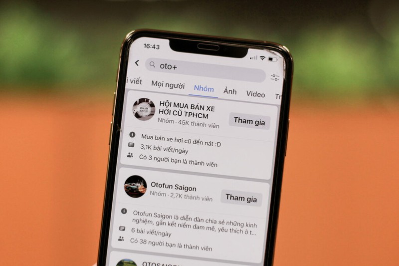 Nhóm Oto+ với hàng trăm nghìn thành viên không còn tìm thấy trên Facebook.